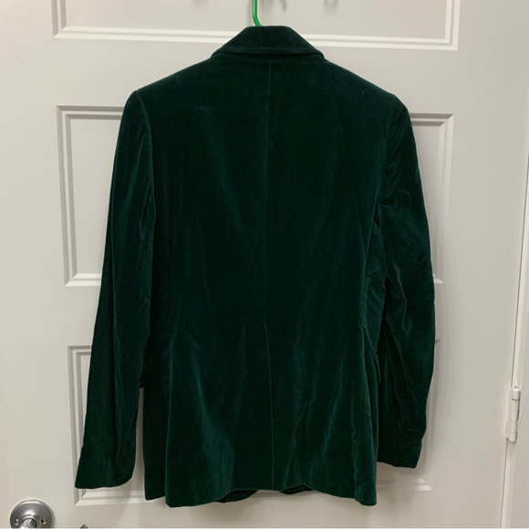Vintage Koret Made in USA Dark Emerald Velvet Blazer - Picture 7 of 8